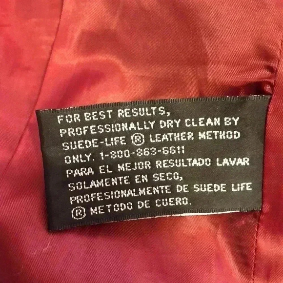 Worthington zippered leather jacket with open side pockets. - Picture 8 of 9